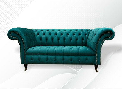 Sofa 2 Seater Chesterfield Upholstery Design Luxury Couch Sofas Lounge Club Sofas